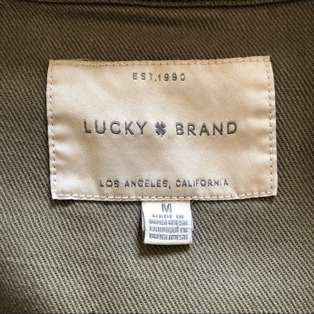 LUCKY BRAND / bomber jacket / woman’s/ olive green / Size M - Picture 10 of 11